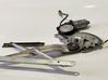 Front window lifting mechanism without motor 