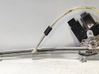 Rear window lifting mechanism without motor 