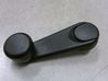 Rear door window winding handle 