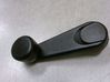 Rear door window winding handle 