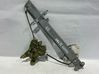 Rear window lifting mechanism without motor 