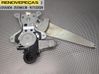 Rear window lifting mechanism without motor 