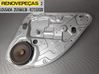 Rear window lifting mechanism without motor 