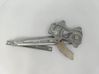 Rear window lifting mechanism without motor 