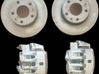 Brake discs and calipers set 