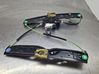 Rear window lifting mechanism without motor 