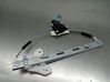 Rear window lifting mechanism without motor 