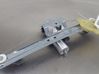 Rear window lifting mechanism without motor 