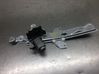 Rear window lifting mechanism without motor 