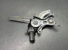 Rear window lifting mechanism without motor 