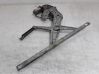 Rear window lifting mechanism without motor 