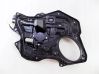 Rear door window regulator with motor 