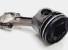 Piston with connecting rod 