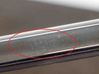 Rear door glass trim molding 