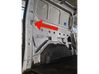 Loading door check strap stopper BK21V441A14AF