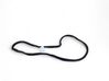 Front door rubber seal 7336046