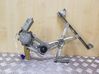 Rear door window regulator with motor 