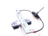 Rear door window regulator with motor 