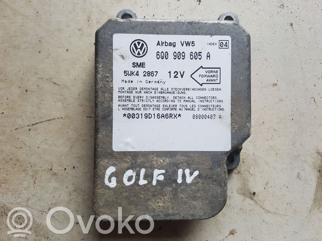 6Q0909605AVolkswagenGolfIVUnidaddecontrol/módulodelAirbag,3,31€|OVOKO