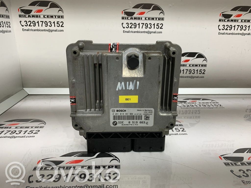 13618519663 Mini One - Cooper Coupe R56 Unité de commande, module ECU ...