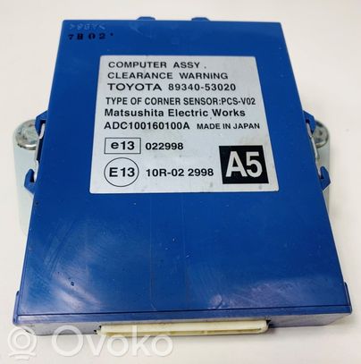 Sterownik / Moduł parkowania PDC   8934053020,ADC100160100A