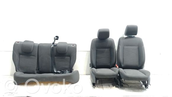 Housses De Siège Auto Noir Similicuir - Set Complet 8 Pièces Pour Ford Fiesta, Focus, Mondeo