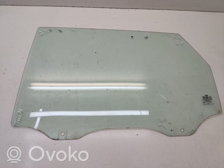 Hyundai Tucson JM Rear door window glass 43R000381