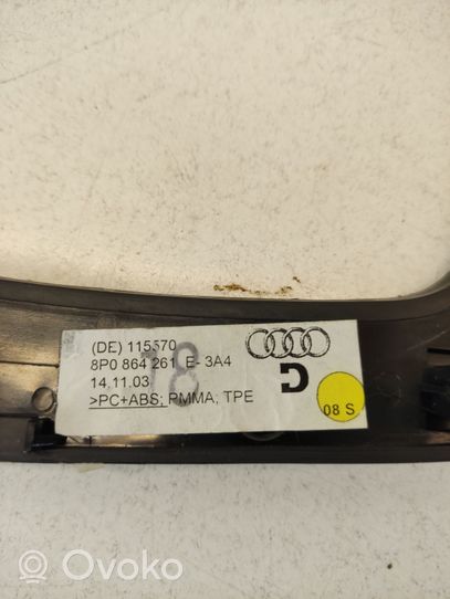 Audi A3 S3 8P Vaihteenvalitsimen kehys verhoilu muovia 8P0864261
