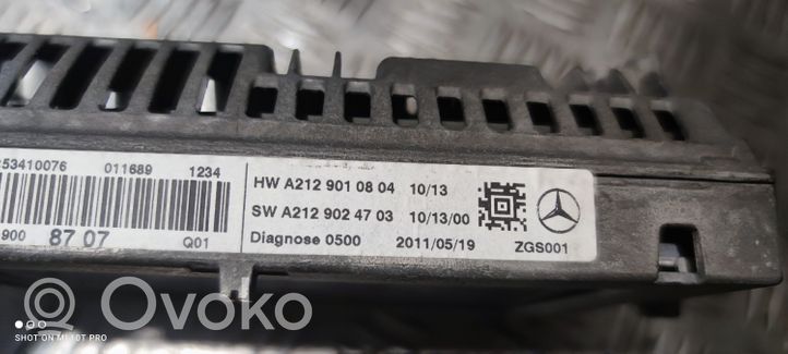 Mercedes-Benz E W212 Écran / affichage / petit écran A2129008707