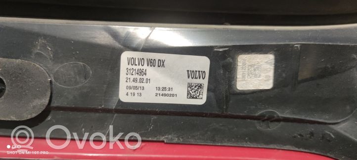 Volvo V60 Lampa tylna 31214964