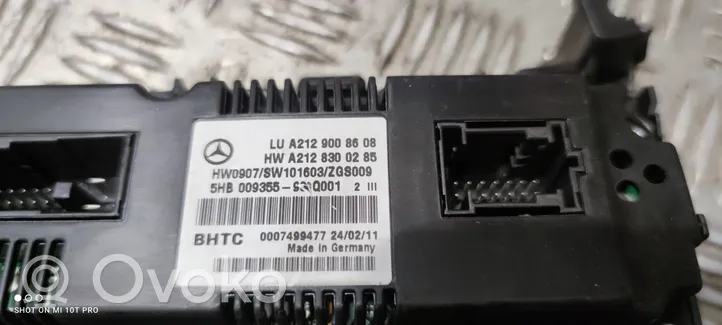 Mercedes-Benz E W212 Panel klimatyzacji A2129008608