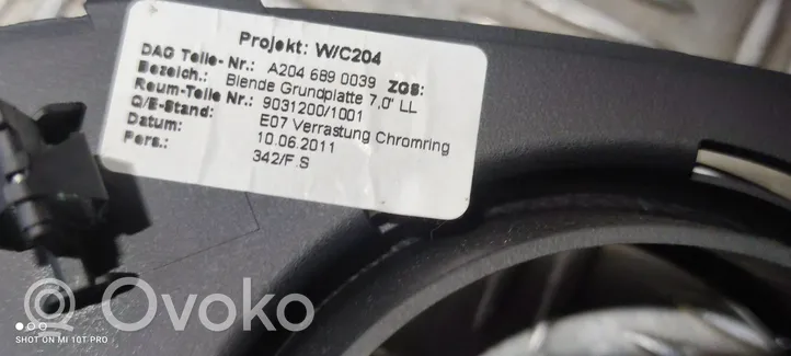 Mercedes-Benz C W204 Instrumentu paneļa dekoratīvā apdare A2046890039