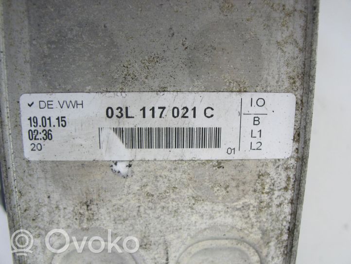 Skoda Fabia Mk3 (NJ) Mocowanie / uchwyt filtra oleju 04B115389B 03L117021C