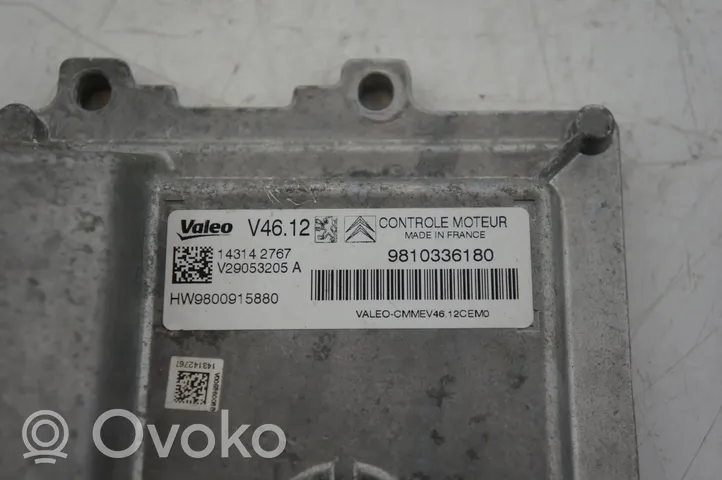 Citroen C3 Unité de commande, module ECU de moteur 9810336180