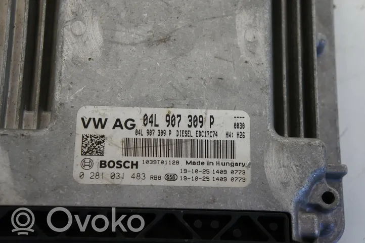 Volkswagen Tiguan Блок управления двигателем ECU 0281031483