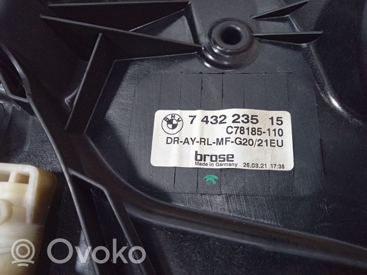 BMW M3 Elektryczny podnośnik szyby drzwi tylnych 7432235