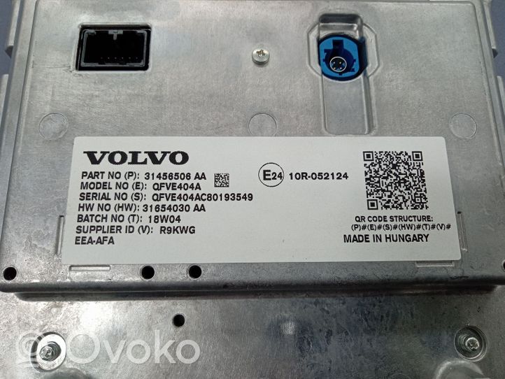 Volvo S90, V90 Panel / Radioodtwarzacz CD/DVD/GPS 31456506