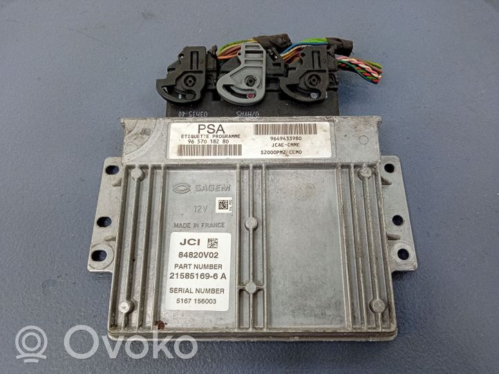 Citroen C3 Komputer / Sterownik ECU silnika 9657018280