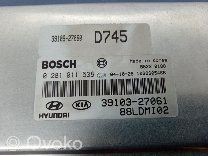 KIA Cerato Motorsteuergerät ECU 0281011538