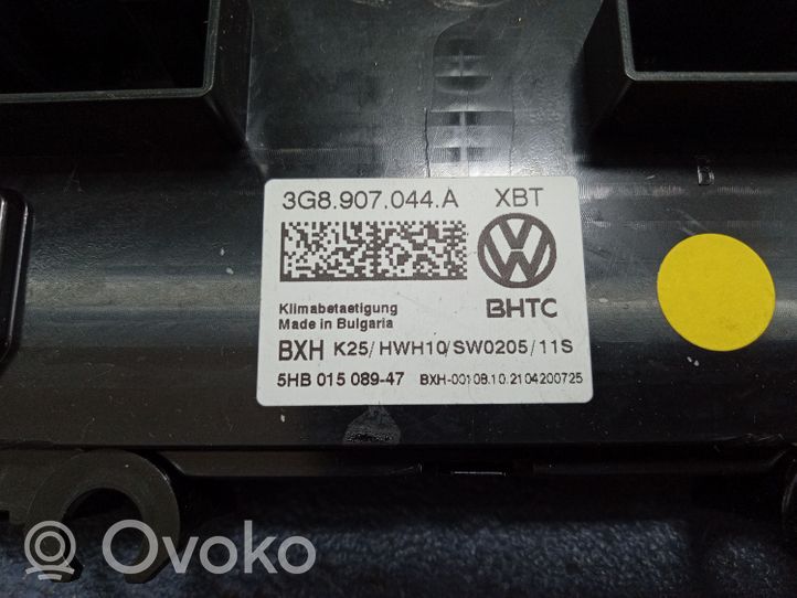 Volkswagen PASSAT B8 Ilmastoinnin ohjainlaite 3G8907044A