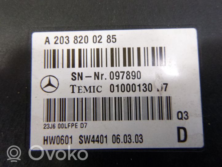 Mercedes-Benz E W210 Muut ohjainlaitteet/moduulit A2038200285