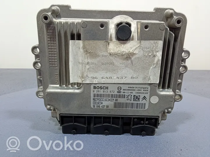 Citroen C4 I Unité de commande, module ECU de moteur 9664843780