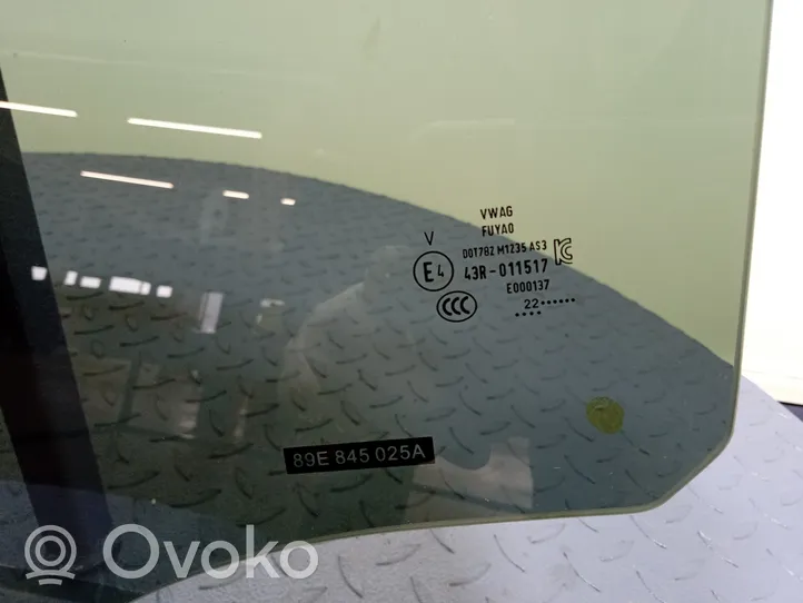 Audi Q4 Sportback e-tron Vitre de fenêtre porte arrière 89E845025A