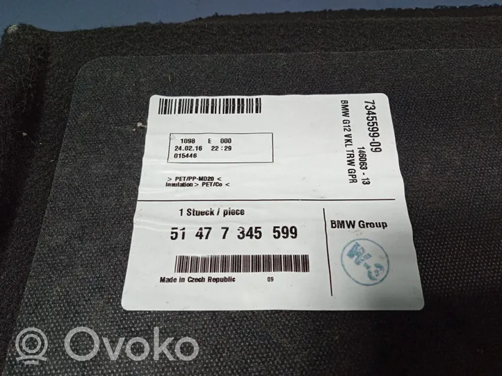 BMW 7 G11 G12 Apdaila bagažinės dangčio (komplektas) 7345599