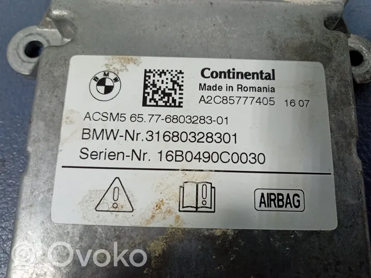 BMW 7 G11 G12 Sterownik / Moduł Airbag 6803283