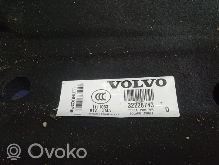 Volvo XC60 Isolante termico/insonorizzante vano motore/cofano 32228743