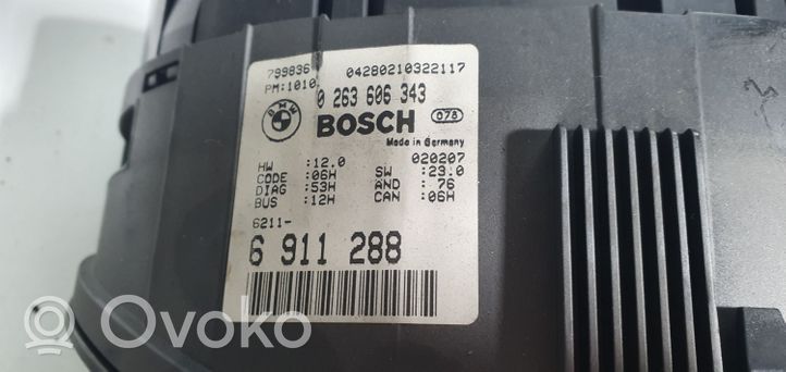 BMW 3 E46 Geschwindigkeitsmesser Cockpit 0263606343