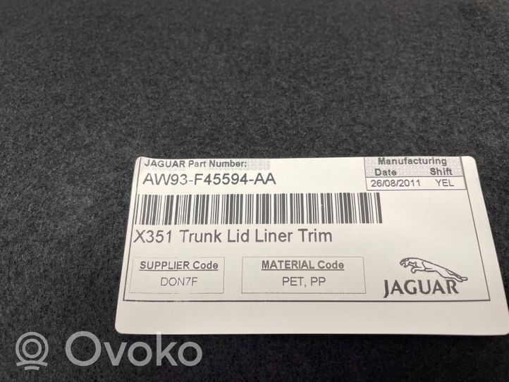 Jaguar XJ X351 Altro elemento di rivestimento bagagliaio/baule AW93F45594AA