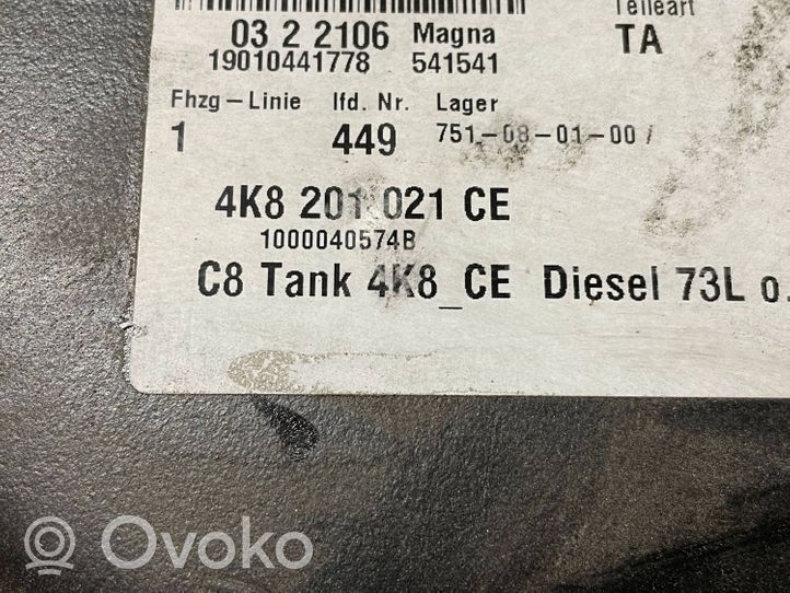 Audi A6 S6 C8 4K Degalų bakas 4K8201021CE