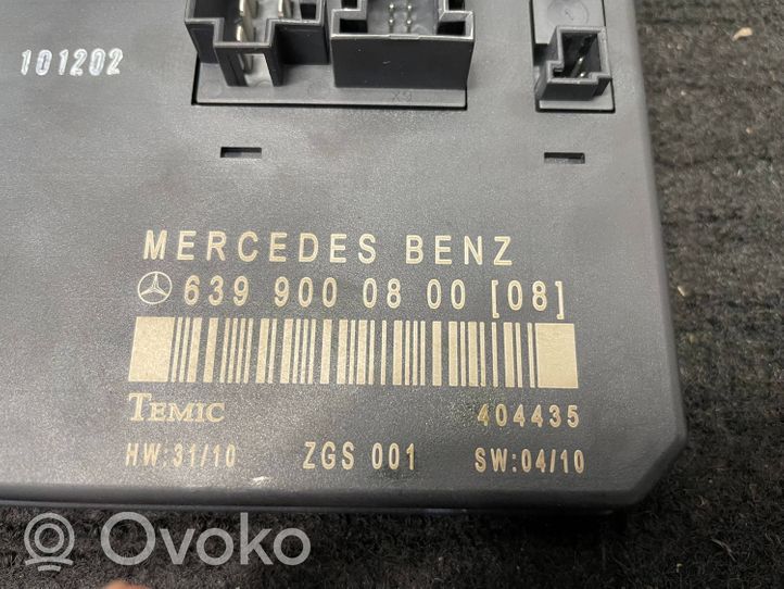 Mercedes-Benz Vito Viano W639 Altre centraline/moduli A6399000800